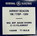GE AIRWAY BEACON BULB 1M/T7BP 120V 1000W Replaces 1M/T20BP
