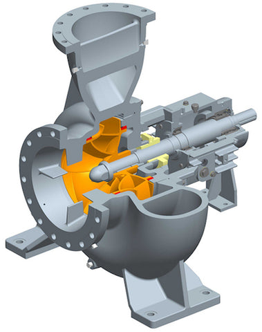 KRC-40/250-00 Apollo Goessnitz, 123 m3/h, 7.8.8 m, KRC-40A/250-000/TN/249, end-suction with bare shaft, not included: motor, coupling, base frame, مضخة ماء, pam air, நீர் பம்ப்