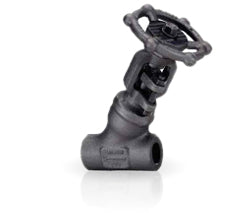 Bonney Forge 2680Y-32-T-LE 1 Globe Valve, Integral Weld Bonnet, Full Port, 2680 lb, SW connection, Y-Pattern, T-Handle, CSTL ASME SA105, SSTL Stem, Compressed Graphite Packing, صمام العالم, шаровой вентиль, injap dunia 