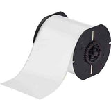 B30C-4000-595-WT Adhesive Tape, Brady Garment Label, Vinyl 101.6 x 30.48 mm, White, ضع الكلمة المناسبة, fita adesiva, метка