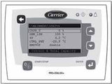 Carrier 00PSG001014400A Control Panel HMI, fits chiller model 30RW-160-A0076-PEE, 12K113841 and others, parameters SA100121 11/25, 13968, لوح التحكم, papan kawalan, placa controladora do resfriador, пульт управления, catalogo datasheet