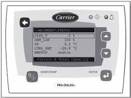 Carrier 00PSG001014400A Control Panel HMI, fits chiller model 30RW-160-A0076-PEE, 12K113841 and others, parameters SA100121 11/25, 13968, لوح التحكم, papan kawalan, placa controladora do resfriador, пульт управления, catalogo datasheet
