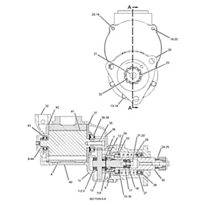 Caterpillar 7W-0016 Air Starting Motor, SAE 3 Mount Flange, compatible with Engine Generator Set 3616, 3608, 3612, 3606 and Industrial G3612, G3616, بداية الهواء, udara, motor de partida, воздушный стартер