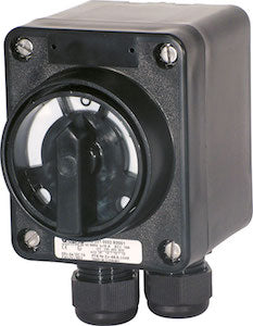 Cooper Crouse-Hinds GHG 261 0006 R0001 Ex-Main Current Switch 10A, 3-pole 0-I, 2 x M25, On-Off, HS commodity code 853650, مفتاح كهربائي, suis, interruptor de corrente, переключатель