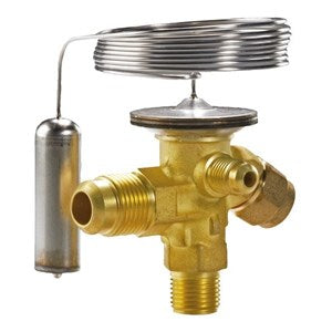 Carrier 068Z3204 Thermostatic expansion valve, TXV Valve TEF 2 Ext, obsolete, superseded by 068Z3348, HS code 848180. صمام التمدد الحراري, Injap pengembangan, Термостатический расширительный клапан