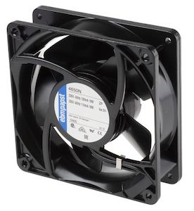 EBMPAPST 4650N Evaporator Axial Fan Motor, 18-19W, 230 VAC, 160m³/h, 3705125, 119x119x38 mm, weight 0.55 kg, kipas paksi, مروحة محورية