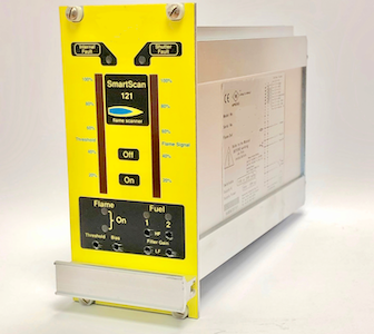 Hamworthy ISP-TD900021001 Flame Amplifier Module Assembly replacement, retrofit models include scanner and amp in the same enclosure, new design fits previous models, 330-400 nm, 380 nm, UV, -40 to 80 Celsius, الماسح الضوئي, pengimbas, ερευνητής, versterkermodule