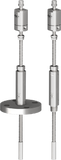 Genie 755-063-SS-014-12 Direct Drive Probe Regulator, Teflon/Neoprene Seal PTFE, BTU membrane, 3/4" NPT Process Connection, 0-50 PSI outlet pressure range, 1/4" FNPT Port, 12" insertion length, HS code 903220, مسبار, siasat, зонд