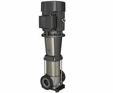 Grundfos  CRN64-3-2 A-F-G-E-HQQE Centrifugal Pump, part number 96123911, conjunto motobomba vertical multicelular, aço inoxidável, acoplamento bipartido de ferro, motor CA e fases, 60 Hz, -40 a 120 °C, 3556 rpm, 77 m3/h, 79,7 m, ISO 9906:2012 3 B, rolamento SIC Graflon, flange FF300, datasheet catalogo