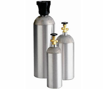 Luxfer C020-001 Aluminum Beverage CO2 Cylinder, 9kg (20 lbs), 1800 psi, 1.125-12 UNF 2B, STD Gland, Thermo Cleaned,, CGA 320 Valve installed with black VPCH, DOT/TC-USA approved, أسطوانة, cilindro vazio para industria de bebidas, цилиндр, datasheet/catalogo