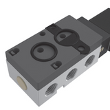 MNF532 Single Coil Pilot Solenoid Valve, Namur, 10bar 24V, 5/2", 3/2 Way Function, صمام الملف اللولبي, injap, соленоидный клапан