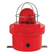 MEDC TH12BA240GYDNN Rotating Beacon, , IP66 and IP67, ATEX Certified, Ex II 2 G, Ex d IIB T3/T4 Gb, 60 rpm, 240 VAC, Green Lens, Lens guard, Direct Mounting Without Backstrap, Body Color Black, منارة الدورية, вращающийся маяк, berputar suar