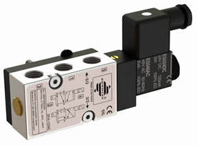 MNF532 Single Coil Pilot Solenoid Valve, Namur, 10bar 24V, 5/2", 3/2 Way Function, صمام الملف اللولبي, injap, соленоидный клапан