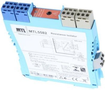 MTL5582 Galvanic Isolator, 1-channel, MTL, to repeat RTD signals, temperature class T4, 35mm rail, 20-35 VDC, IBR 60529, IIC, المعزل, pengasing, изолятор