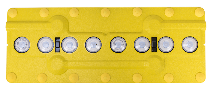 Orga HTP100EX-A Helideck Touchdown/Positioning Light Panel, Yellow, CAP437 LED, dimensions 503 x 290 x 24mm, weight 0.8kg, 020320-Y, ABNT NBR IEC60079, Inmetro NCC 17.0029, لوحة ضوء, luminária para heliponto de uso naval e offshore, световая панель, datasheet