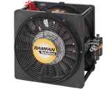 AFi50xx Hazardous Location Blower/Exhauster, Ramfan, AA7000, Euramco, 16"/40 cm, 40 cfm / 68 m³/hr, 89dB, GAST 4AM-NRV-50C, Air Driven, Pneumatic, for use in explosive atmospheres, منفاخ, ventilador, воздуходувка