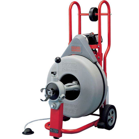 K-750-42012 Electric Cleanser, Ridgid, Drum Machine with Gloves, Autofeed  Standard 5/8" Tool Set and C-27 Cable, 110V, 1/2 HP, 2 1/2" Capacity with hose, safety clutch, آلة التنظيف, mesin pembersihan, очистительная машина