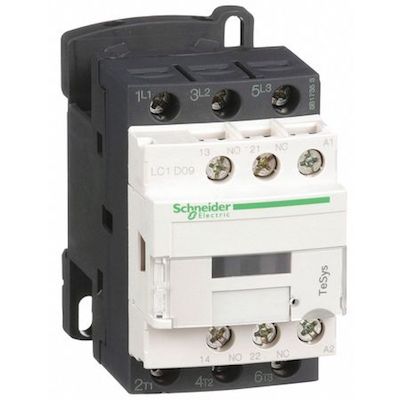 LC1D09G7 TeSys D Contactor, 3P, 440V 9A AC Coil, IEC, Schneider Electric, Square D, تتابع المقاولين, penyampai kenalan, реле контактора