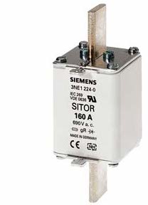 3NE1 227-0 Sitor Fuse, Siemens, IEC 60269-1, 250A, 690V, 50kA breaking capacity, Ultra-Fast, GS, Size 1, فتيل, fusível, sekering, предохранитель