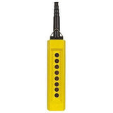 XAC-A-08 Pendant Station Control, 460V, 60Hz, Yellow, Electric Harmony, 8 Cutouts, Polypropylene, IP65,  Telemecanique, Schneider, التحكم قلادة, подвесной контроль, kawalan loket