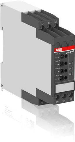 ABB CM-PVS.41S 300-500 VAC Monitoring Relay, 0-30s, Hist 3-30%, 24-240 vca/cc, تناوب, relê de monitoramento, geganti, αναμετάδοση