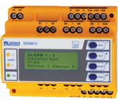 EDS460-D-2 Bender Ground Fault Location Module, ungrounded AC/DC systems, خطأ الأرض, kesalahan tanah