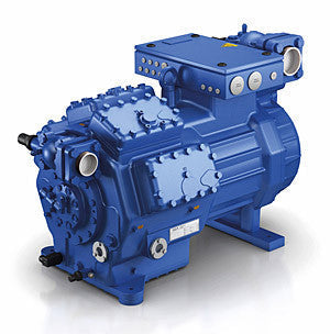 Bock 14724 Compressor Semi-Hermetic HGX4/465-4, R134a, 28.3kW, suction 3.5 bar, discharge 11.6 bar, with electric motor, 400V, 19.2A, 1740 rpm, with integrated oil pump, discontinued/phased out superseded by HGX44e/475-4 (161162), catalog datasheet