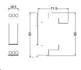 GU90 Relay CDC Elettromeccanica, 3 Phase Sequence Supervisor, 3x 215-455Vac, 50/60Hz, Input 15VA @ 435, Operating Temperature -10 +55C, DIN Rail, تناوب, Chuyển tiếp, αναμετάδοση, HS commodity code 8536.41