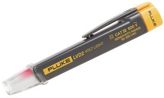 LVD2 Fluke Voltage Tester, Detector, 90-600V, LED, 0-50°C, detector tensão, EZ Alert Serie 2, pilha AAA, كاشف, Pengesan, கண்டுபிடிப்பு