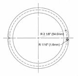 GB 6625 airport runway symmetric dome, internal prism, helideck, Globo Prismatico Fresnel, 4 3/8" x 5 7/64", عدسة فريسنل, قبة, kubah, θόλος