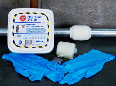 42578 Stop It Pipe Repair Kit, White, weight 14 lbs, dimensions 4"x25' (10.16cm x 7.62m), only sold in multiples of 10 kits per case, Aeroquip, إصلاح الأنابيب, conjunto para reparo de tubos, Indumar, Ремонтный комплект, 修理包