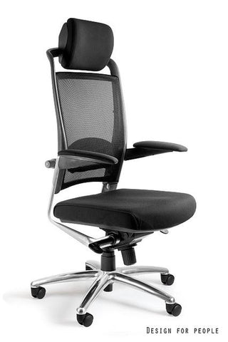 P069YFB6SV Ergonomic Chair, Merryfair, High Back, Black, Fulkrum Executive, EX099YDV6S9-FL, Synchro Tilt, كرسي مريح, kerusi
