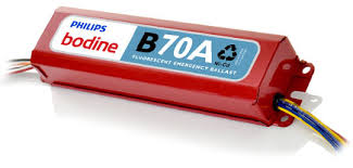 B70A Linear Fluorescent Emergency Ballast, Philips Bodine, replaces BDL700, 1-2 Lamp, 120/277 VAC, 60 Hz, الصابورة الإلكترونية, Chấn lưu điện tử, 电子镇流器, reator