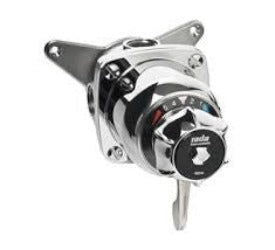 Rada 722M Thermostatic Mixing Valve, válvula misturadora, chrome/white, 4M, B/Plate, D33955, is discontinued/obsolete, superseded by new models V12 TMV3, V12 130 TMV3 and V10 TMV2 exposed shower valve, صمام خلط الحراري, catalog datasheet