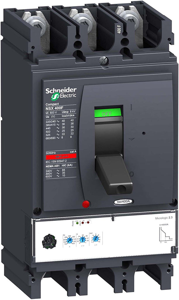 LV432695 Circuit Breaker, Micrologic, 2.3 400A, 3-pin, NSH400H, 50/60Hz, 690V, disjuntor compacto, القواطع, Pemutus litar, சுற்று பிரேக்கர்ஸ்