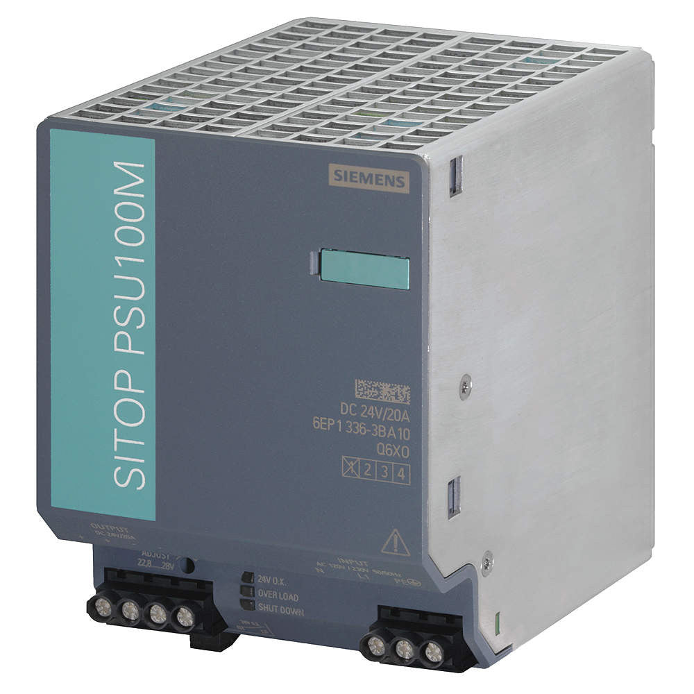 Siemens 6EP1336-3BA10 Stabilized Power Supply SITOP PSU8200 24V/20A, 120-230 VAC 110-220 VDC, مزود الطاقة, Bekalan kuasa, மின்சாரம், fonte alimentação