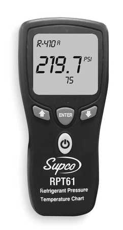 RPT61 Supco Electronic Refrigerant P/T Chart LCD