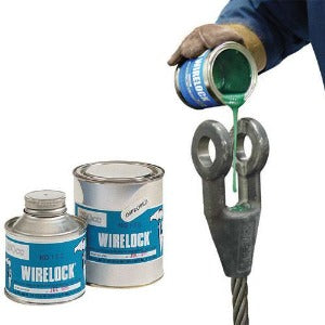 Crosby W416-7 Wirelock Spelter Socket Resin, 500 CC, Compound 1039606, Socket, الراتنج, смола Wirelock Polyesther, الراتنج, смола